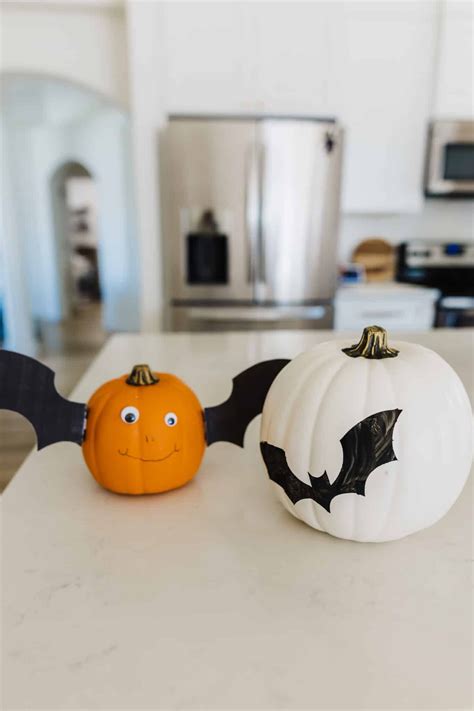 Bat Pumpkin with Free Templates! - Friday We're In Love