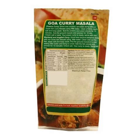 Goan Fish Curry Masala, 200g, Packaging: Packet at Rs 40/piece in Navi Mumbai