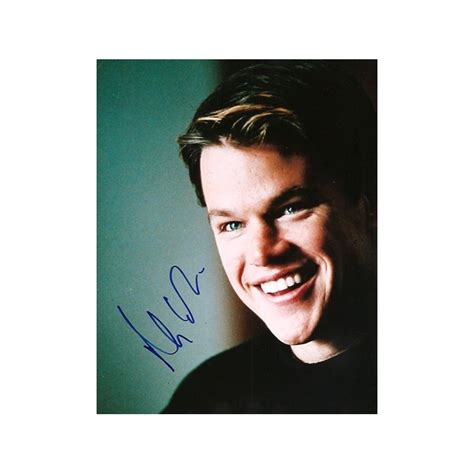 Matt DAMON Autograph