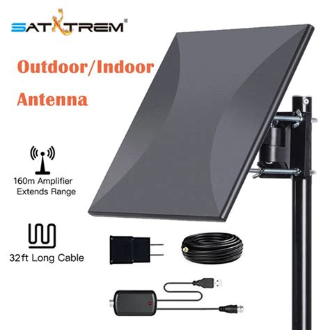 Digital HDTV Antenna 160 Miles Range Outdoor Indoor Signal Amplifier ...