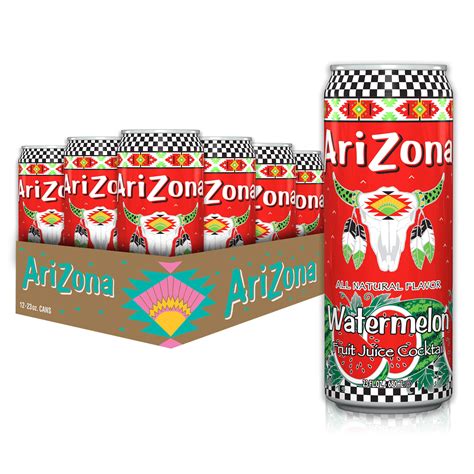 Buy Arizona Watermelon Drink Big Can, 23 Fl Oz x Pack of 12 Online at ...