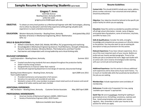 College Student Resume Format | Templates at allbusinesstemplates.com