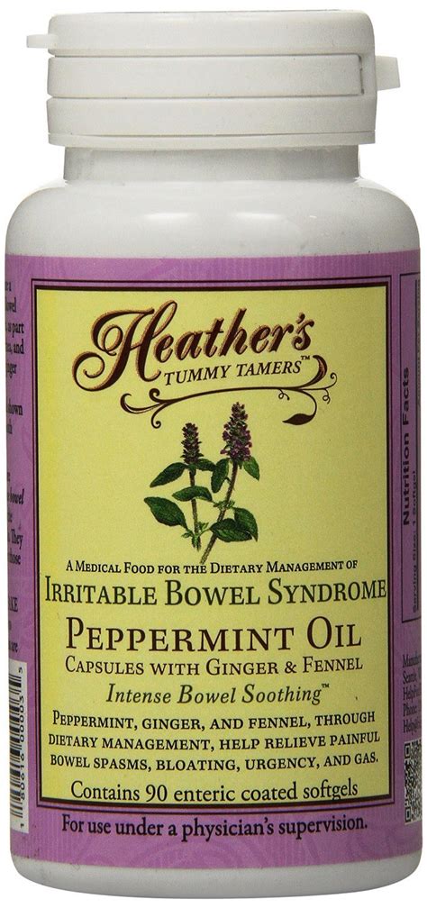 Heather's Tummy Tamers Peppermint Oil Capsules (90 per bottle) for IBS | eBay