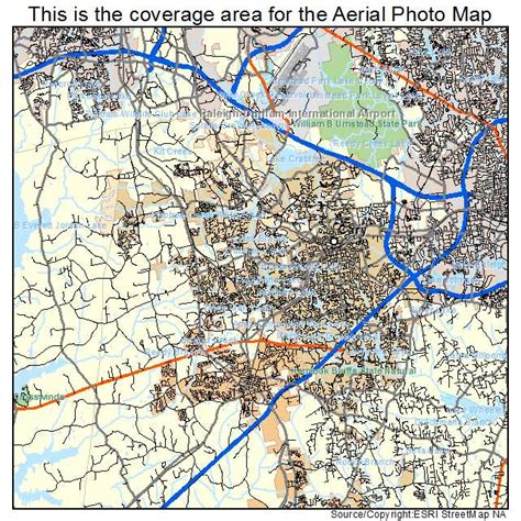 Aerial Photography Map of Cary, NC North Carolina