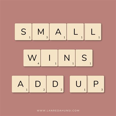 The Power of Small Wins. | Lanre Dahunsi