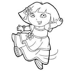 Dora Coloring Pages - Free Printables - MomJunction