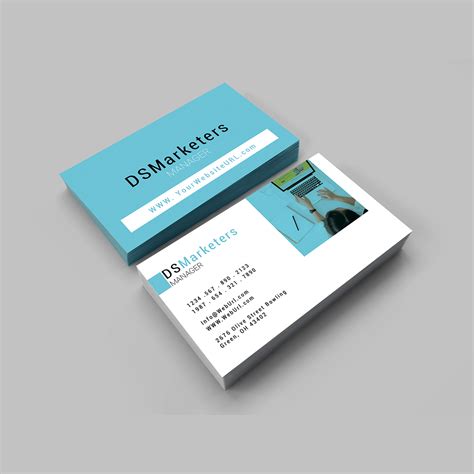 Marketing business card design - MasterBundles