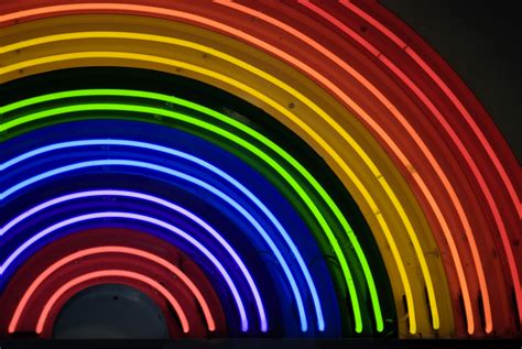 Rainbow neon sign-4025 | Stockarch Free Stock Photo Archive