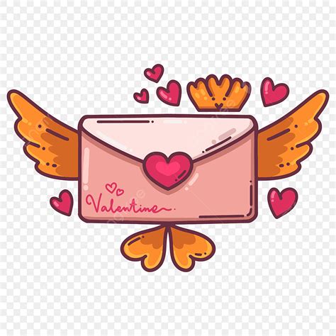 Hand Drawn Envelope Vector Design Images, Envelope Love Letter Design ...