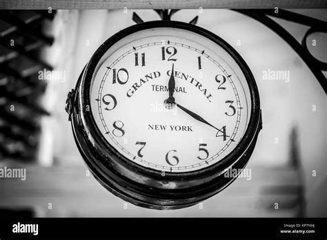 Train station vintage clock Stock Photo - Alamy