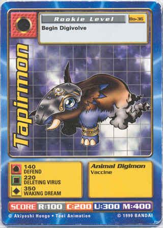 Tapirmon (BO-36) - Digimon Card Database - DigimonCard