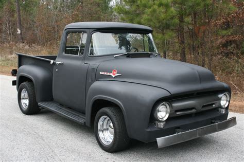 56 f100 - like the concept & flat black paint | Cars, Trucks ...