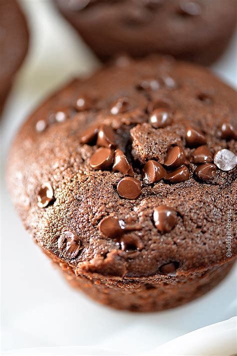 Chocolate Chocolate Chip Muffins Recipe - Add a Pinch