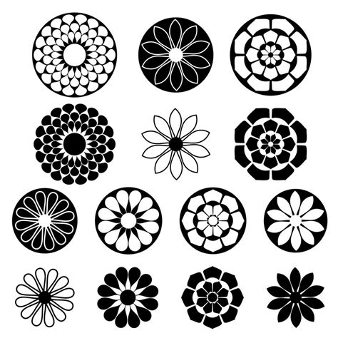 schwarze Silhouette Blumenformen - Download Kostenlos Vector, Clipart Graphics, Vektorgrafiken ...