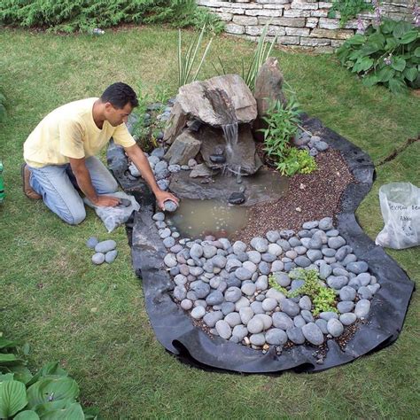 How to Build a Water Feature That’s Low Maintenance | Garden pond design, Water features in the ...