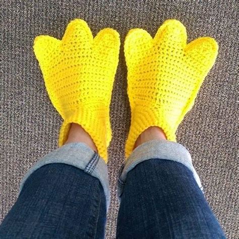 Adult Hand crocheted duck feet slippers...made to order North Saanich & Sidney , Victoria