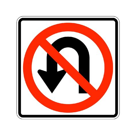 No U Turn Sign (R3-4) | Advanced Sign