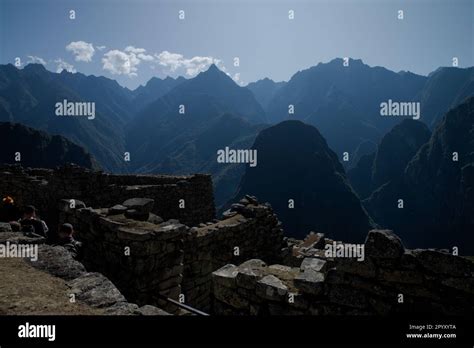 Machu Picchu in Peruvian Andes Stock Photo - Alamy