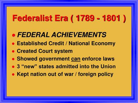 PPT - “FEDERALIST ERA” PowerPoint Presentation, free download - ID:530100