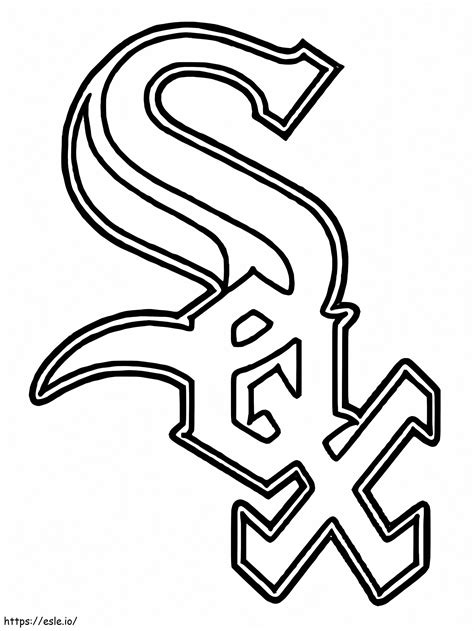 Chicago White Sox Logo coloring page