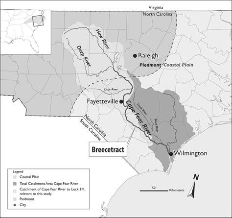 Northeast Cape Fear River Map