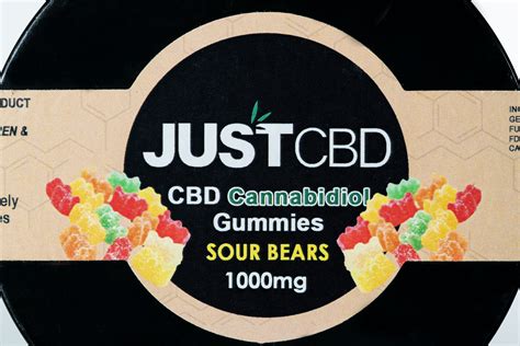 Just CBD Gummies - Sour Bears - 1000MG