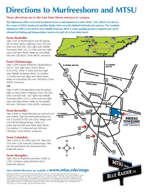 Mtsu Campus Map Ingham Building