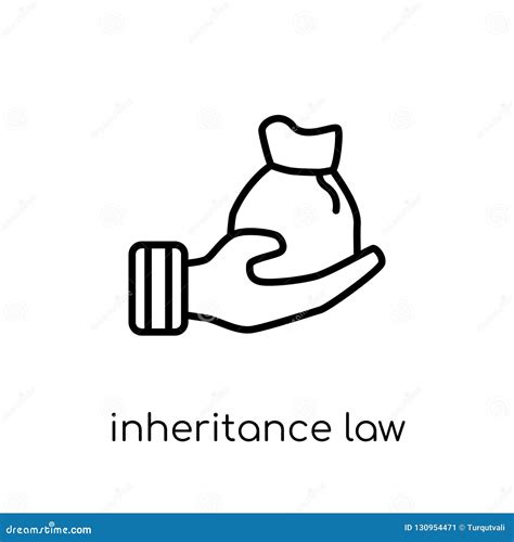 Inheritance Law Linear Icon. Modern Outline Inheritance Law Logo ...