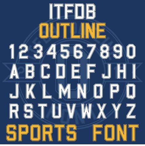 Baseball Jersey Font