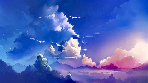 Sky Illustration Anime Wallpapers - Wallpaper Cave