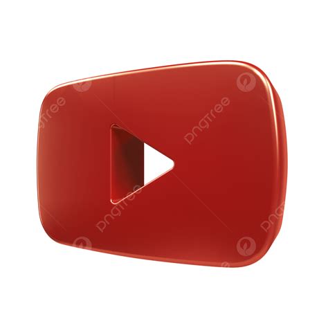 รูปYoutube โซเชียลมีเดียไอคอน 3 มิติ PNG , Youtube, สื่อสังคม, วีดีโอ ...