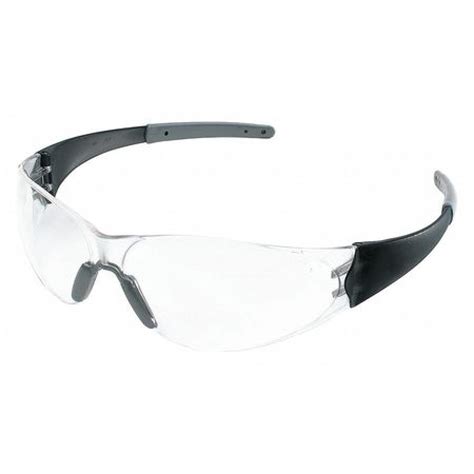 MCR SAFETY CK210 Safety Glasses, Wraparound Clear Polycarbonate Lens, Scratch-Resistant ...