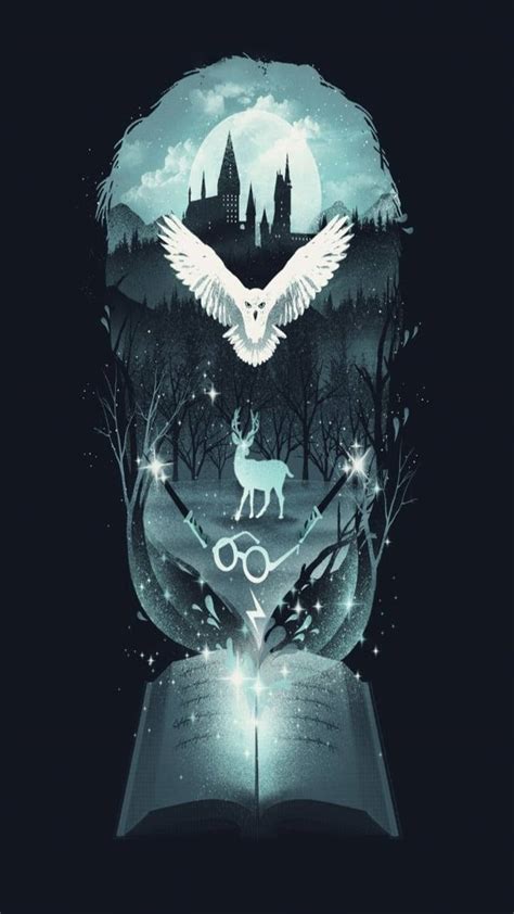 Download Fantasy Artwork Harry Potter Hogwarts iPhone Wallpaper ...