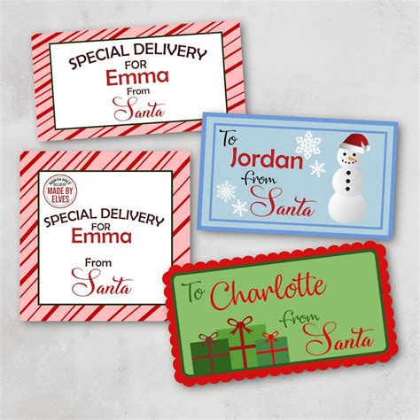 Christmas Personalised Sticker labels – CustomKings