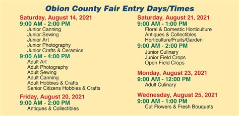 Welcome To The Obion County Fair - Obion County Fair