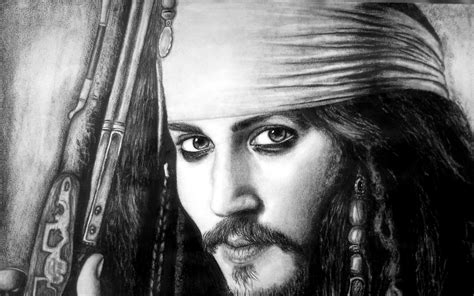 Download wallpaper for 1280x800 resolution | Jack Sparrow Drawing | celebrities | Wallpaper Better