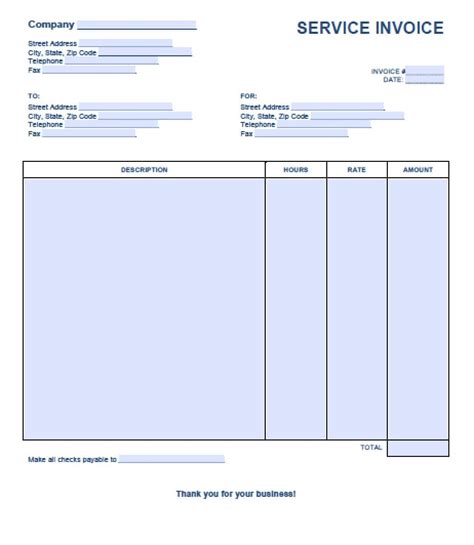 Invoice microsoft word template - daxpages