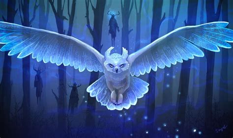 ArtStation - ghost owl, Martyna S | Fantasy creatures art, Bird art ...