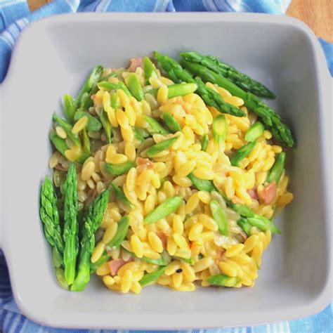 Asparagus Orzotto with Pancetta