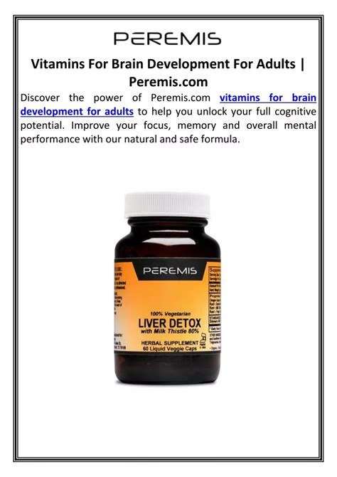 PPT - Vitamins For Brain Development For Adults | Peremis.com ...