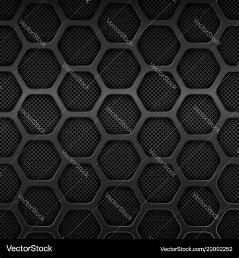 Honeycomb Pattern Black