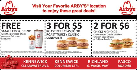 Arby's Coupons 2024 Printable
