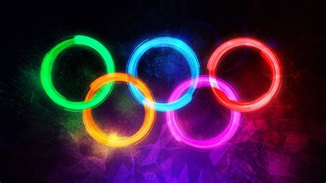 Download Neon Aesthetic Olympic Rings Wallpaper | Wallpapers.com