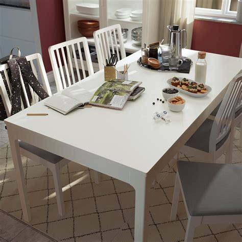 Spectacular Ikea White Dining Table How To Open Up Kitchen With Load ...