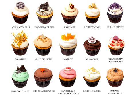 Just a few of the Classic flavours... © The Classic Cupcake Co ...