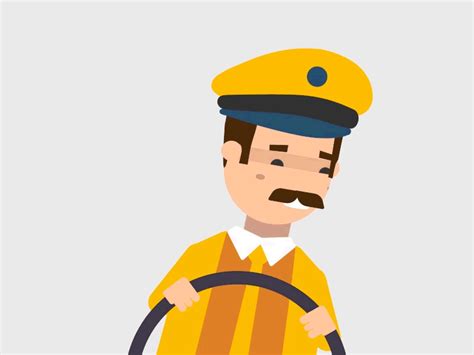 School bus driver by Hesham Ahmed ALi on Dribbble