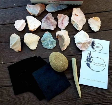 ABO Flint Knapping Starter Kit Leather Flint Arrowhead | Etsy