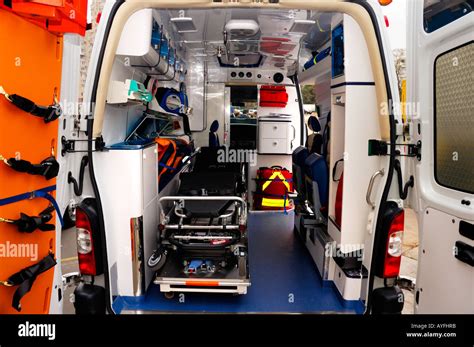 Ambulance vehicle interior Stock Photo: 9767994 - Alamy