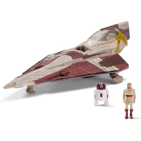 Buy Star Wars MICRO GALAXY SQUADRON STARFIGHTER CLASS OBI-WAN KENOBI’S JEDI STARFIGHTER- 5-Inch ...