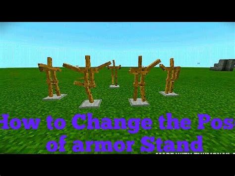 Minecraft| How To Change the Poses of an Armor Stand - YouTube